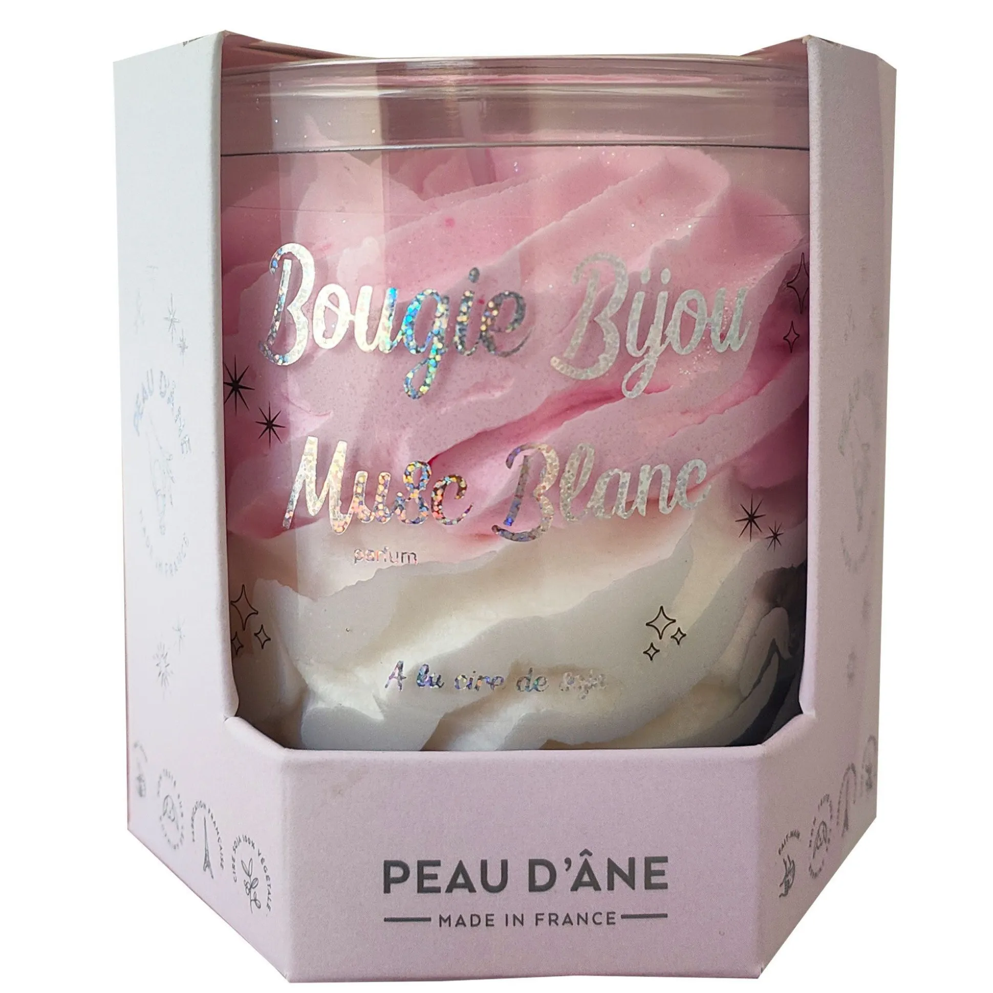 Bougie Chantilly éphémère Musc Blanc