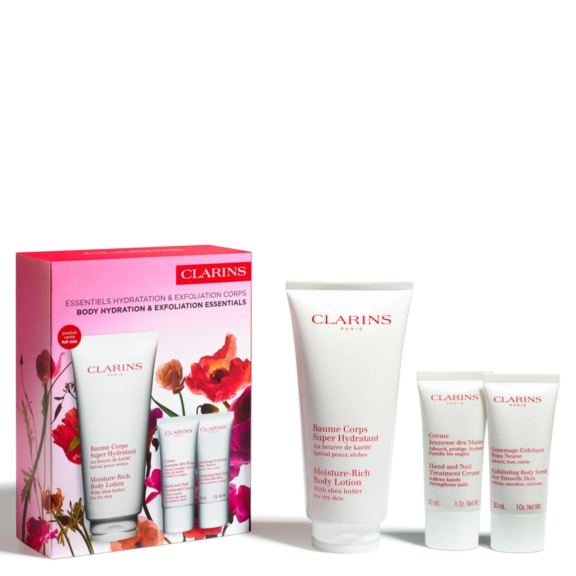 Coffret Essentiels Hydratation & Exfoliation Corps