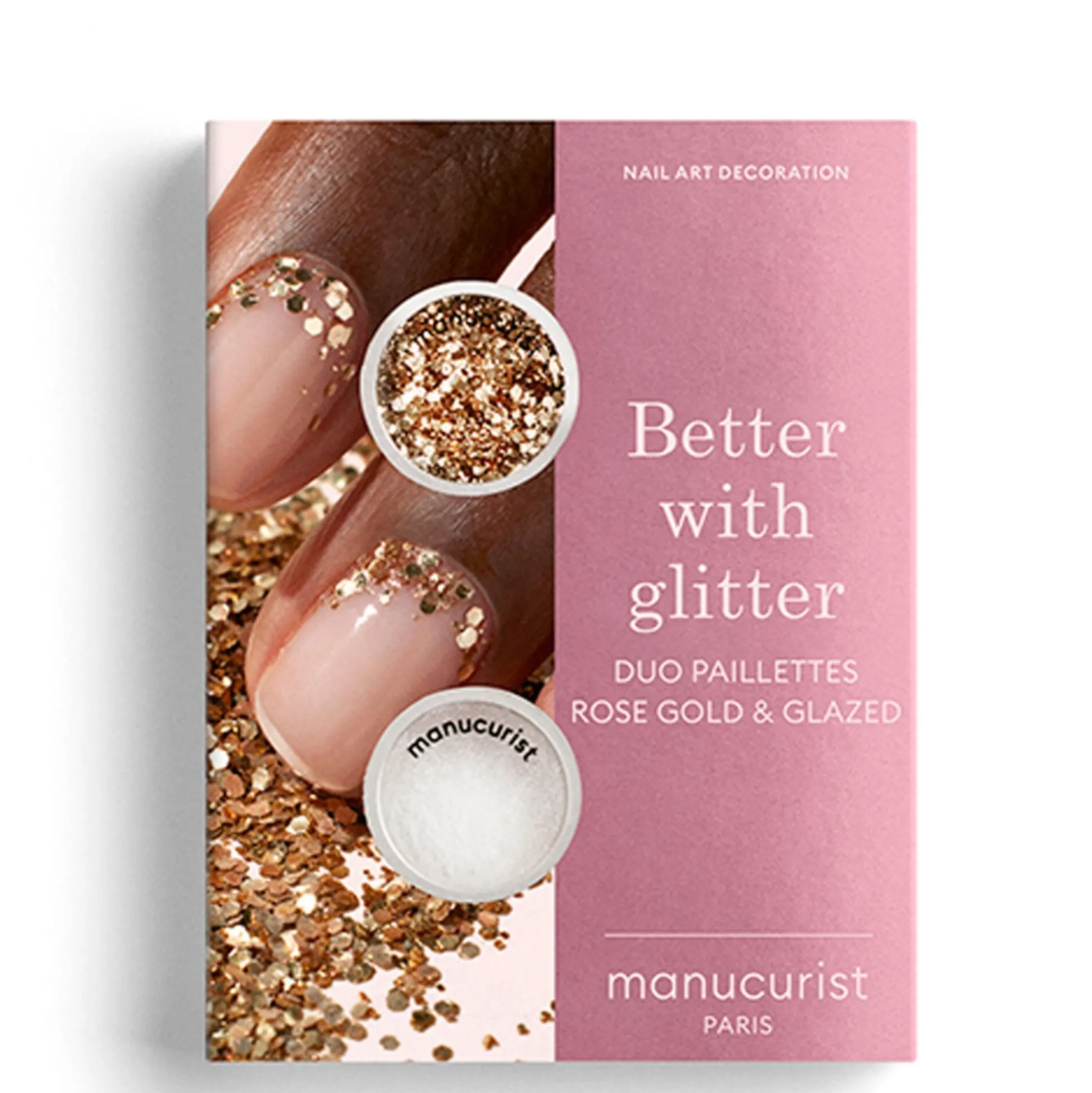 Duo Paillettes Rose Gold & Glazed